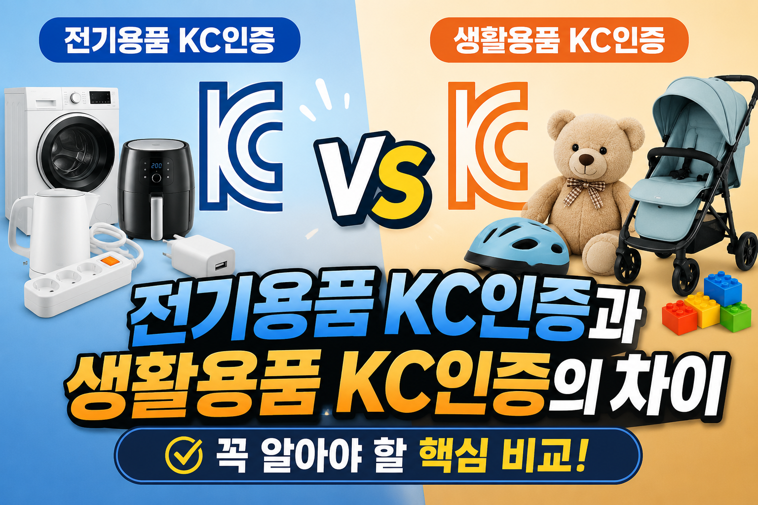 전기용품과 생활용품의 KC인증차이썸네일